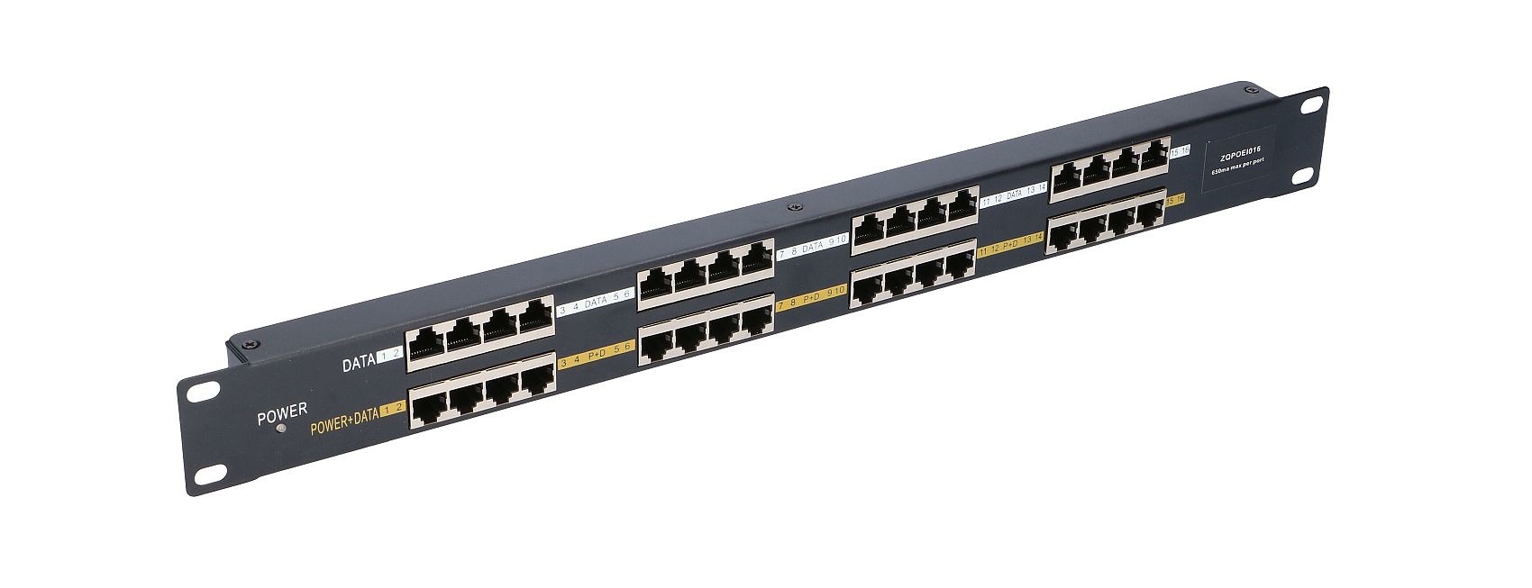 Extralink PoE Injector 16 Port 16x 100Mb/s RJ45, Rackmount Extralink PoE Injector 16 Port 16x 100Mb/s RJ45, Rackmount