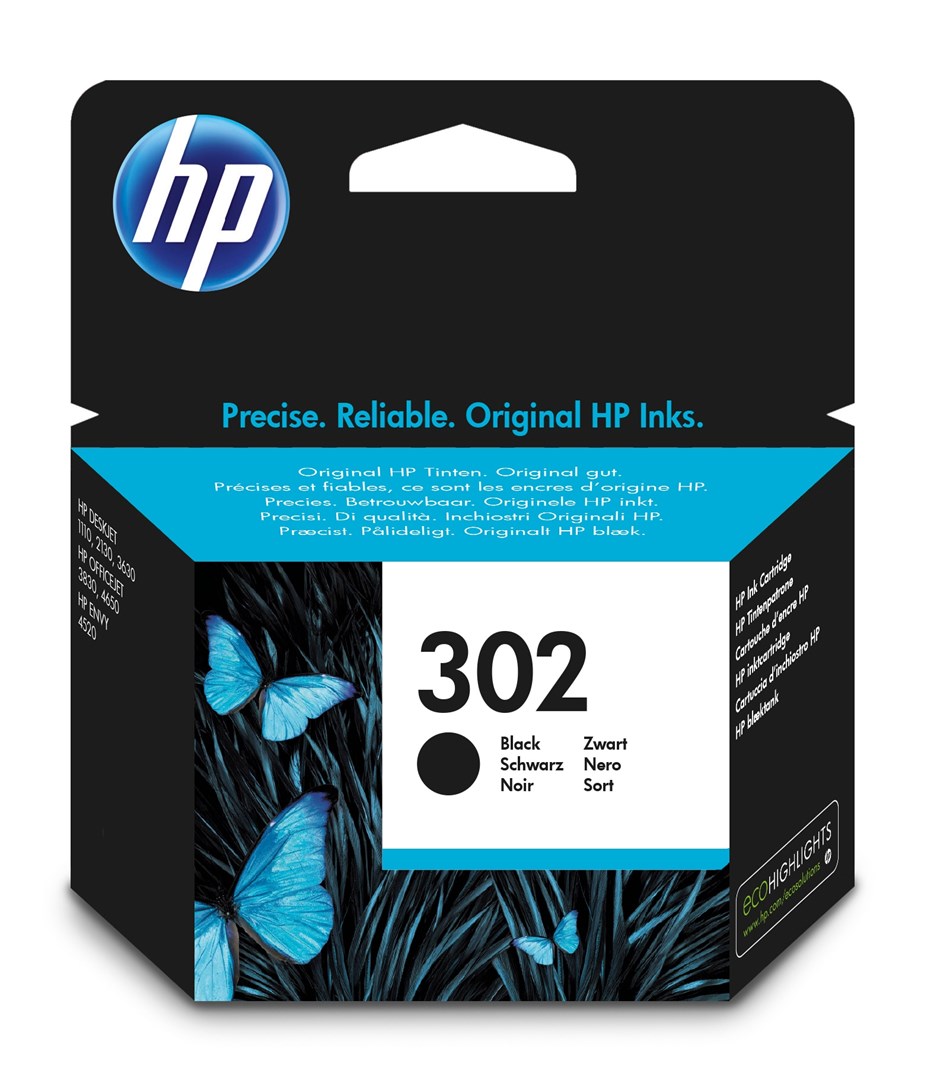 HP 302 Black Original Ink Cartridge HP 302 Black Original Ink Cartridge