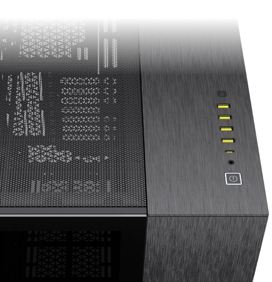 Corsair CC-9011283-WW computer case Midi Tower Aluminium, Black Corsair CC-9011283-WW computer case Midi Tower Aluminium, Black