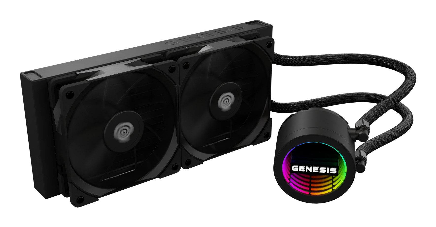 GENESIS NLG-2318 computer cooling system Computer case Liquid cooling kit Black GENESIS NLG-2318 computer cooling system Computer case Liquid cooling kit Black