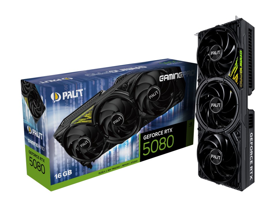 Palit GeForce RTX 5080 GamingPro V1 NVIDIA 16 GB GDDR7 Palit GeForce RTX 5080 GamingPro V1 NVIDIA 16 GB GDDR7