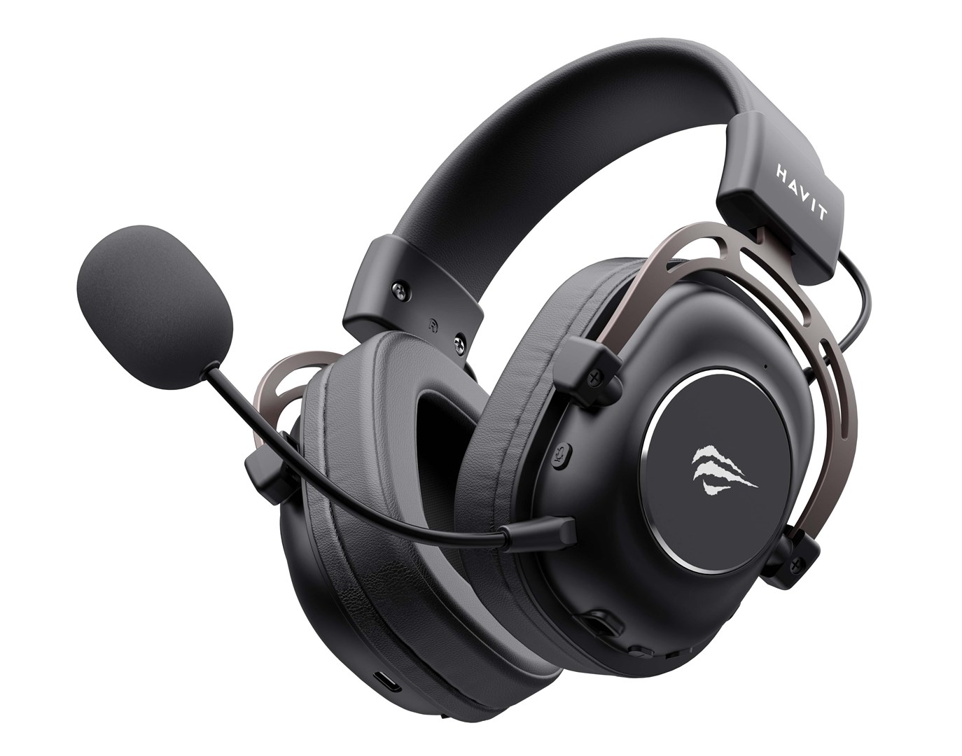 Havit H2002YG - 2.4G gaming headphones (black and ochre) Havit H2002YG - 2.4G gaming headphones (black and ochre)