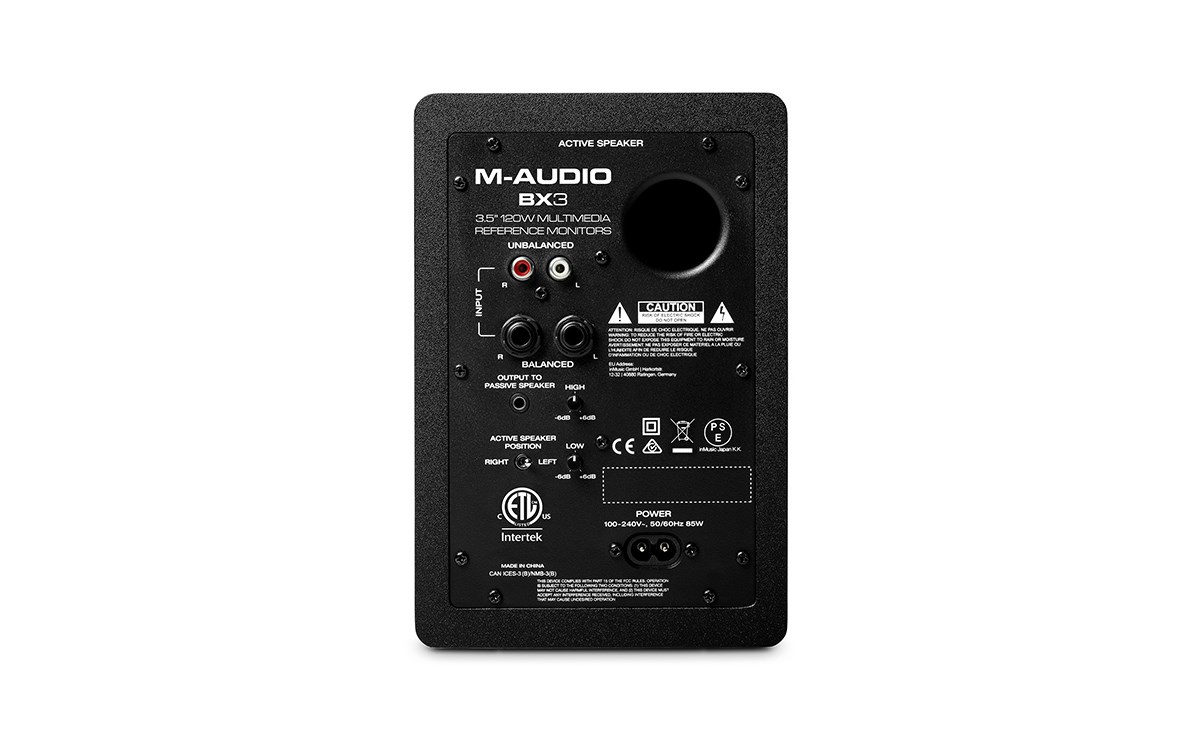 M-AUDIO BX3 loudspeaker Black Wired 50 W M-AUDIO BX3 loudspeaker Black Wired 50 W
