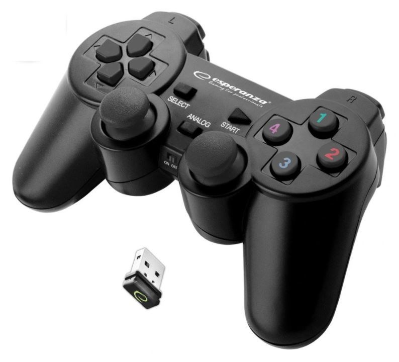 Esperanza EGG108K Gaming Controller Black USB 2.0 Gamepad Analogue / Digital PC, Playstation 3 Esperanza EGG108K Gaming Controller Black USB 2.0 Gamepad Analogue / Digital PC, Playstation 3