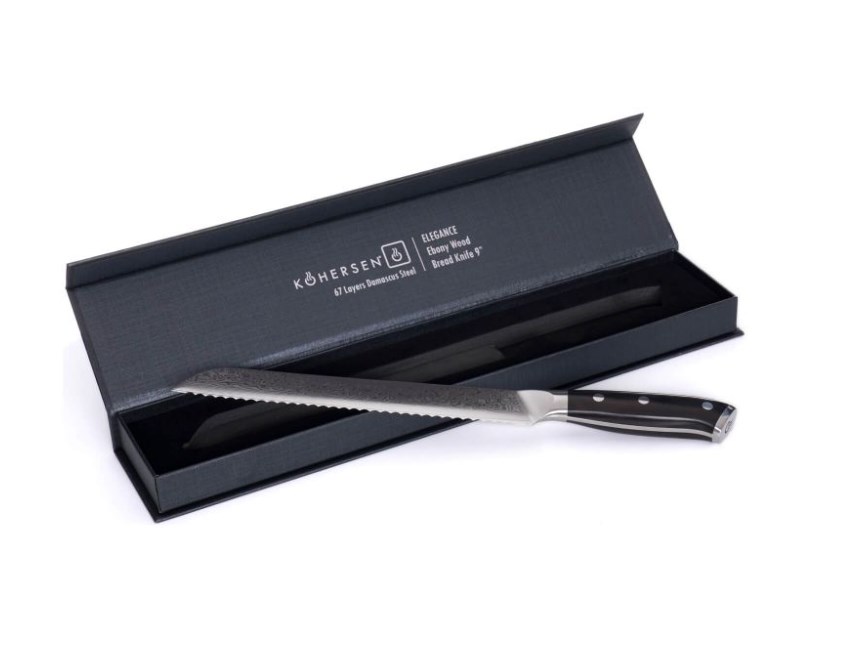 Kohersen Elegance Ebony Wood bread knife 22.9 cm Kohersen Elegance Ebony Wood bread knife 22.9 cm