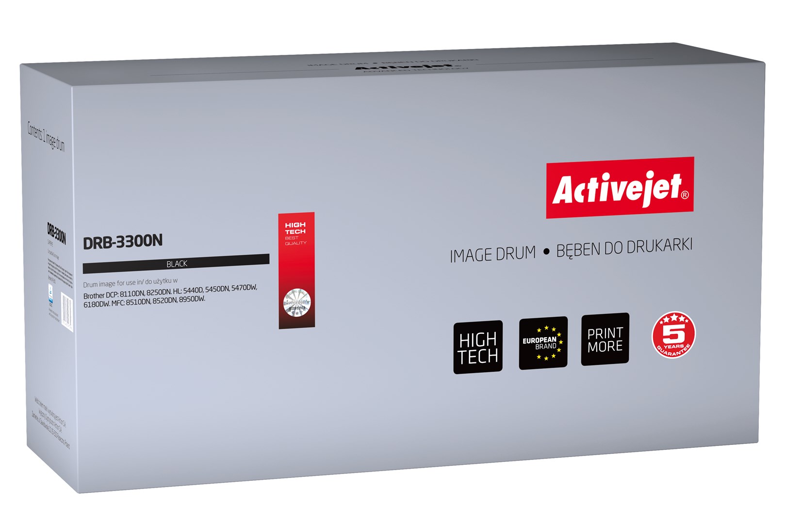 Activejet DRB-3300N drum (replacement for Brother DR-3300; Supreme; 30000 pages; black) Activejet DRB-3300N drum (replacement for Brother DR-3300; Supreme; 30000 pages; black)