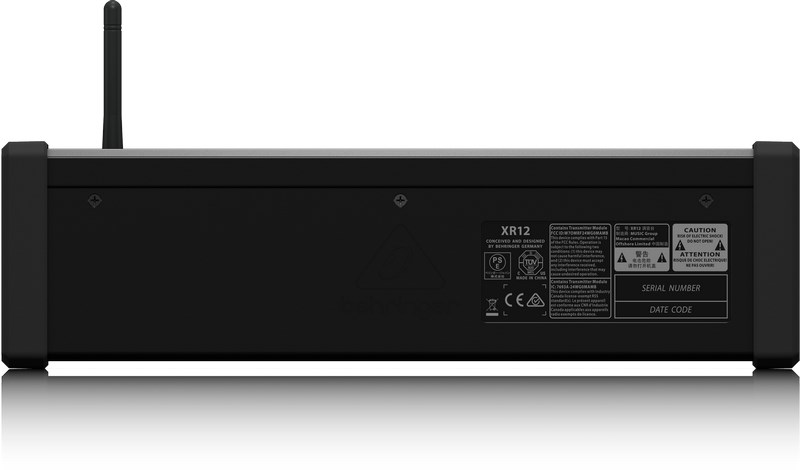 Behringer XR12 audio mixer 12 channels Black Behringer XR12 audio mixer 12 channels Black