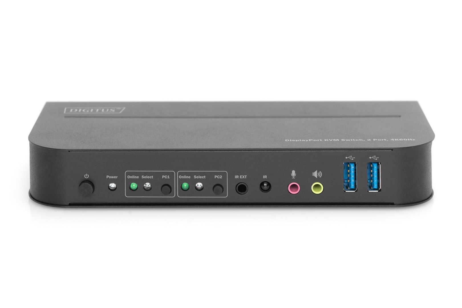 Digitus KVM Switch, 2-Port, 4K60Hz, 2 x DP in, 1 x DP/HDMI out Digitus KVM Switch, 2-Port, 4K60Hz, 2 x DP in, 1 x DP/HDMI out