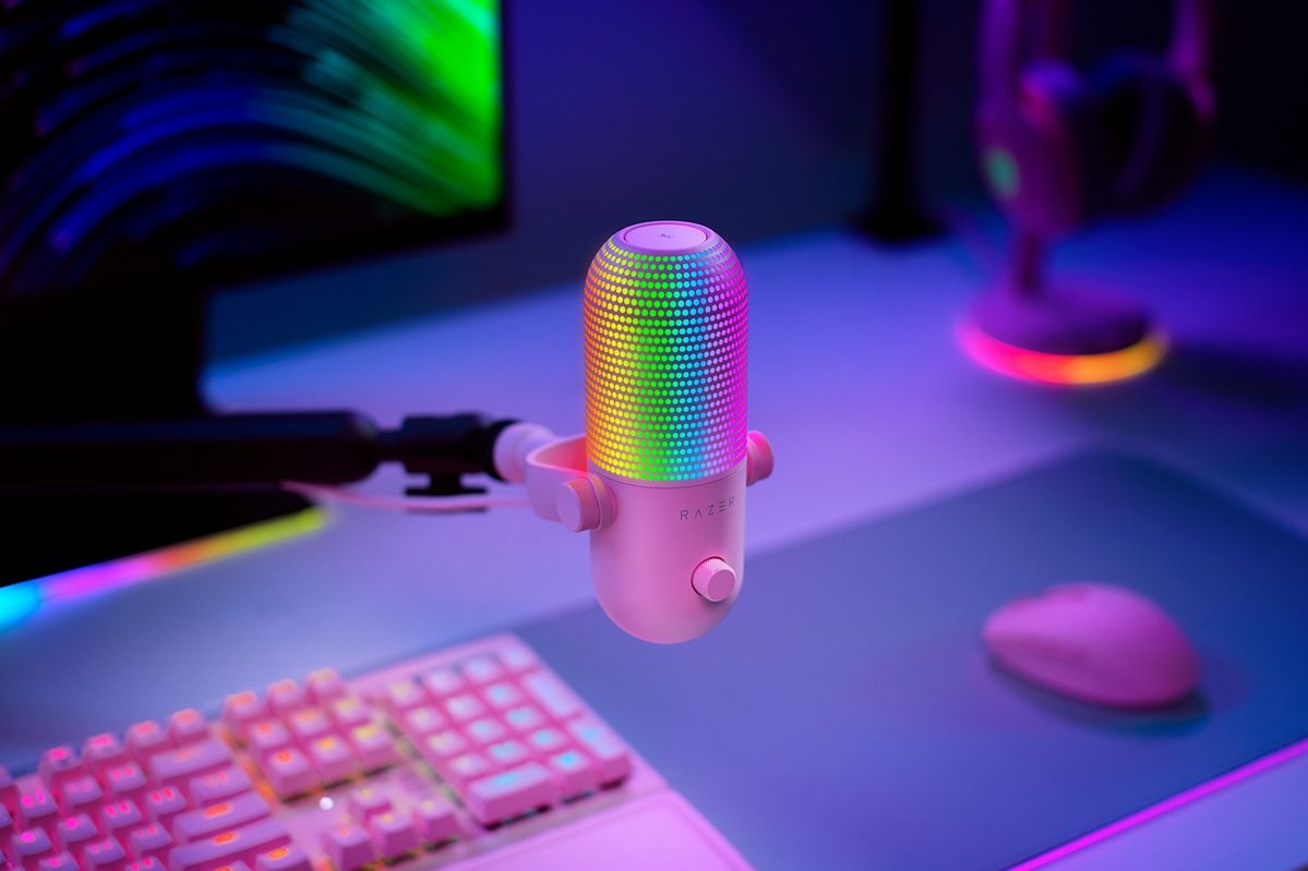Razer Seiren V3 Chroma Pink PC microphone Razer Seiren V3 Chroma Pink PC microphone
