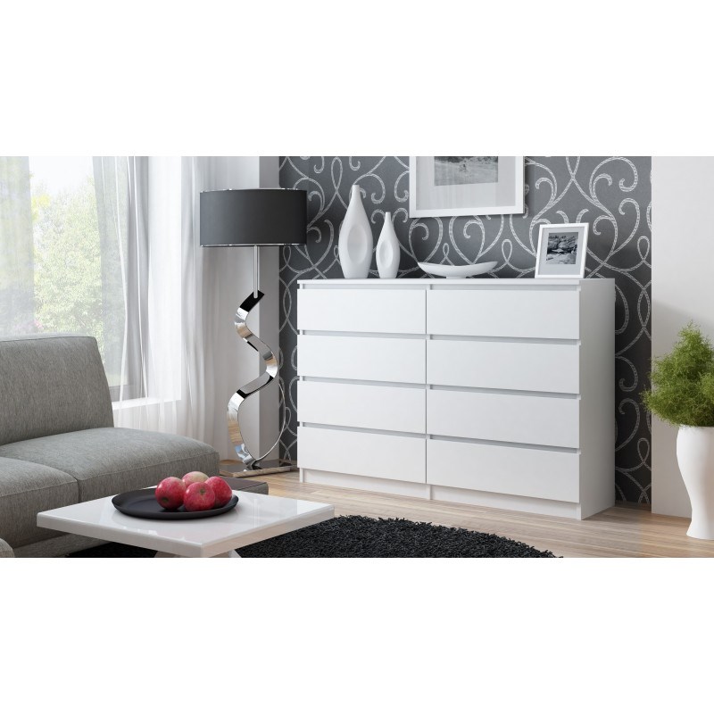 Topeshop M8 140 BIEL chest of drawers Topeshop M8 140 BIEL chest of drawers