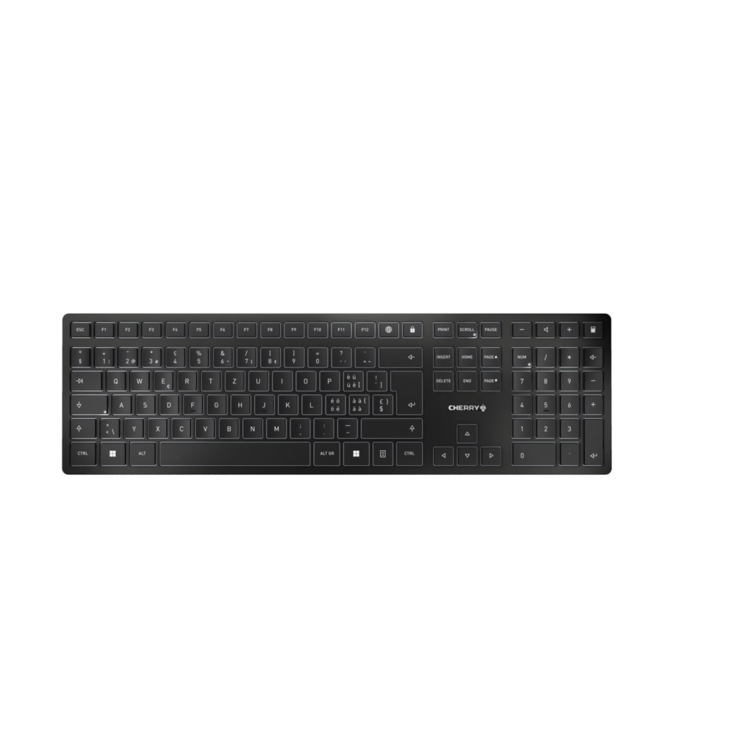 CHERRY KW 9100 SLIM keyboard Universal RF Wireless + Bluetooth QWERTZ Swiss Black CHERRY KW 9100 SLIM keyboard Universal RF Wireless + Bluetooth QWERTZ Swiss Black