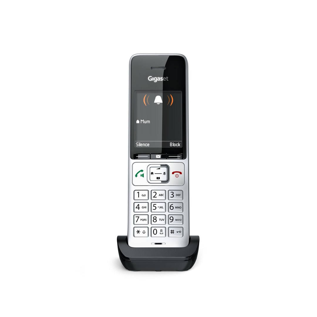 Gigaset COMFORT 500HX Analog/DECT telephone Caller ID Black, Silver Gigaset COMFORT 500HX Analog/DECT telephone Caller ID Black, Silver