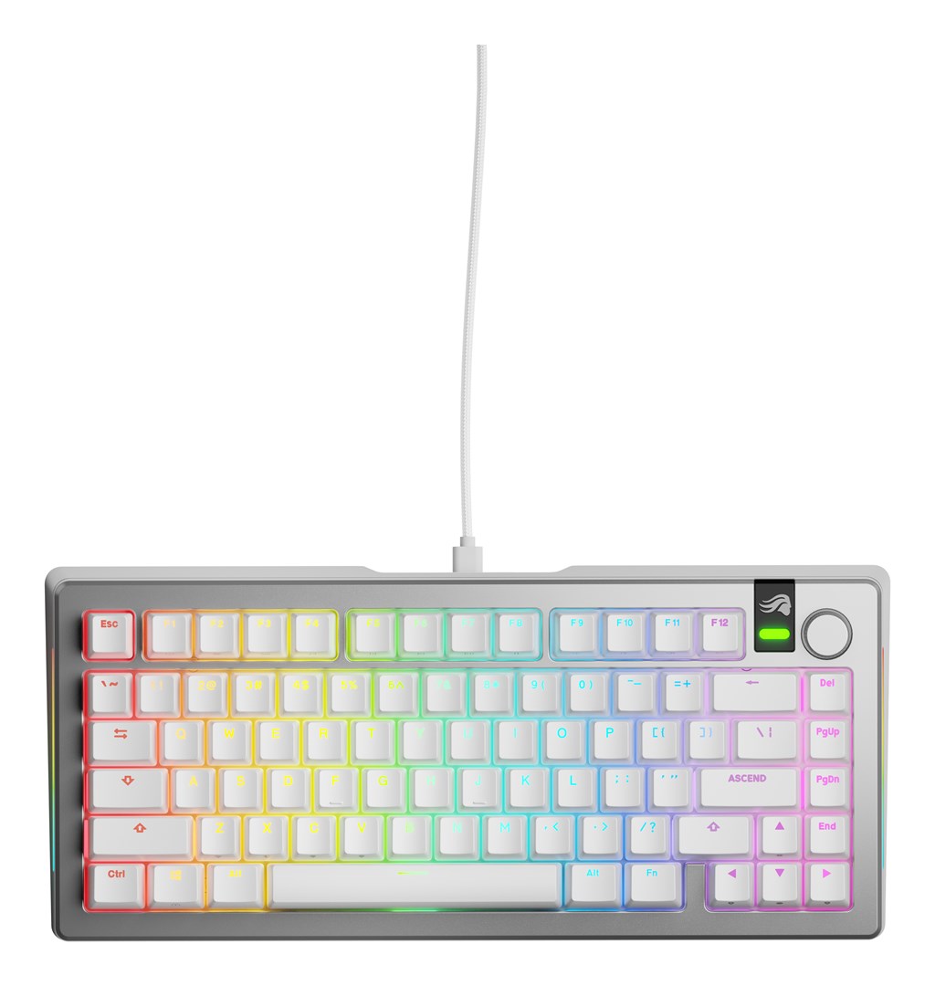 Glorious Gaming GMMK 3 PRO 75% Prebuilt Wired Silver - US Glorious Gaming GMMK 3 PRO 75% Prebuilt Wired Silver - US