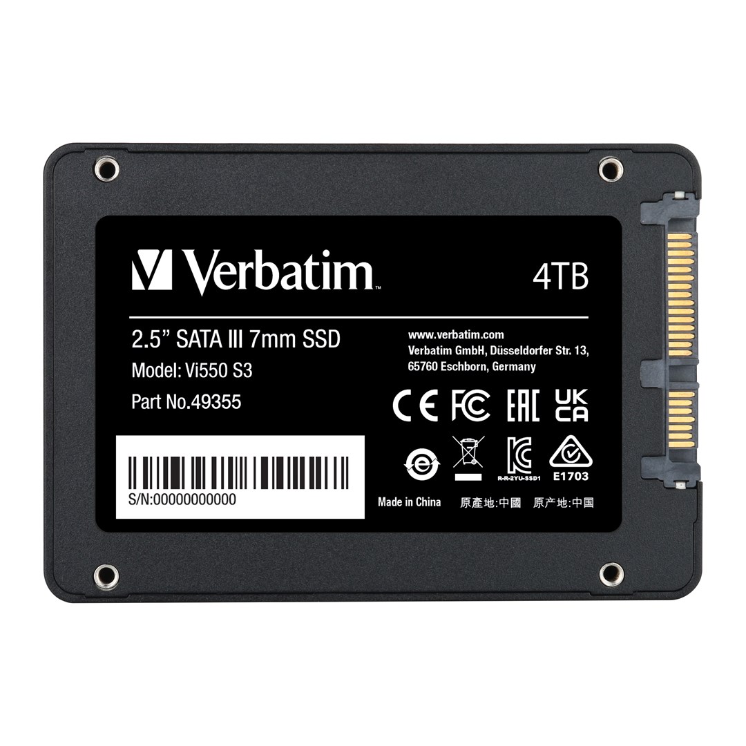 Verbatim Vi550 S3 SSD 4TB Verbatim Vi550 S3 SSD 4TB