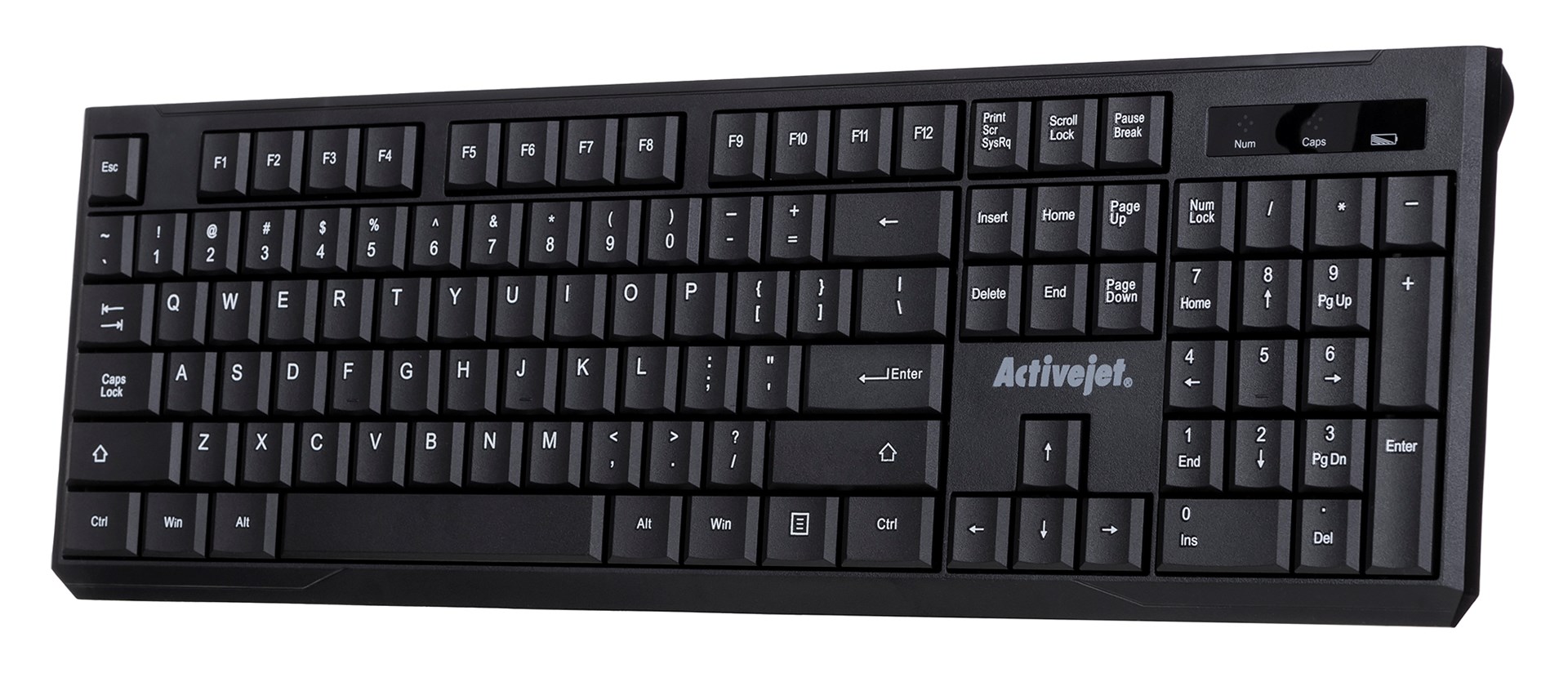 Activejet K-3911W Keyboard wireless black with 1x 1.5V AAA battery Activejet K-3911W Keyboard wireless black with 1x 1.5V AAA battery