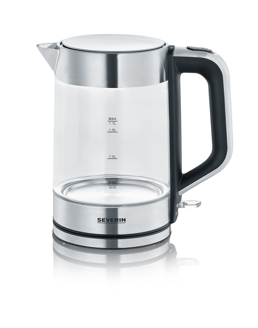 Severin WK 3420 electric kettle 1.7 L 2200 W Black, Stainless steel, Transparent Severin WK 3420 electric kettle 1.7 L 2200 W Black, Stainless steel, Transparent