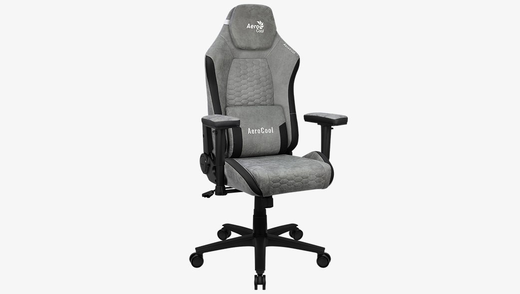 Aerocool Crown AeroSuede Universal gaming chair Padded seat Stone Grey Aerocool Crown AeroSuede Universal gaming chair Padded seat Stone Grey