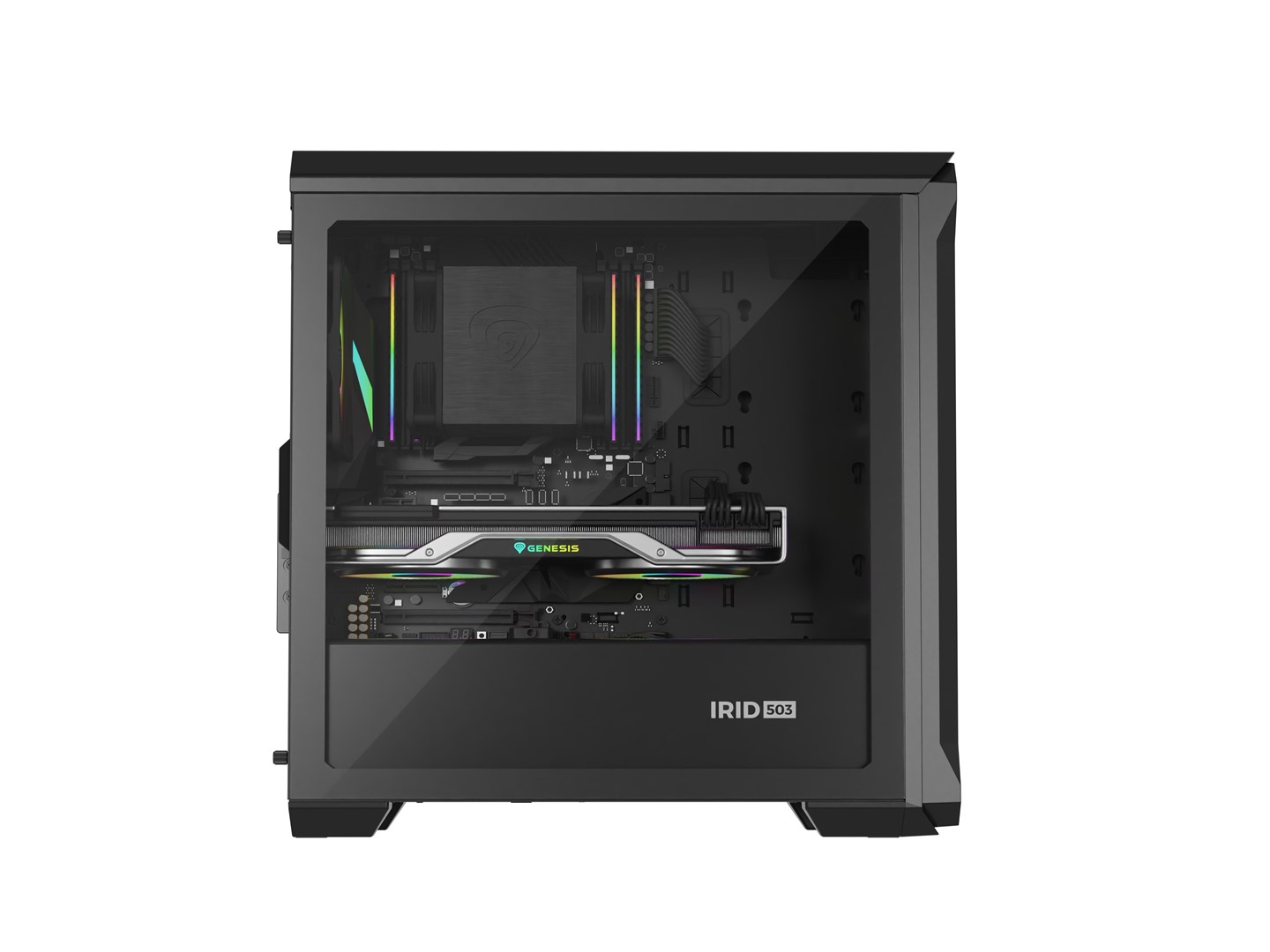 GENESIS CASE IRID 503 ARGB MICRO TOWER GENESIS CASE IRID 503 ARGB MICRO TOWER