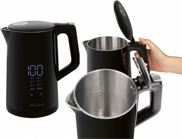 ProfiCook PC-WKS 1243 electric kettle 1.7 L 2200 W Black ProfiCook PC-WKS 1243 electric kettle 1.7 L 2200 W Black