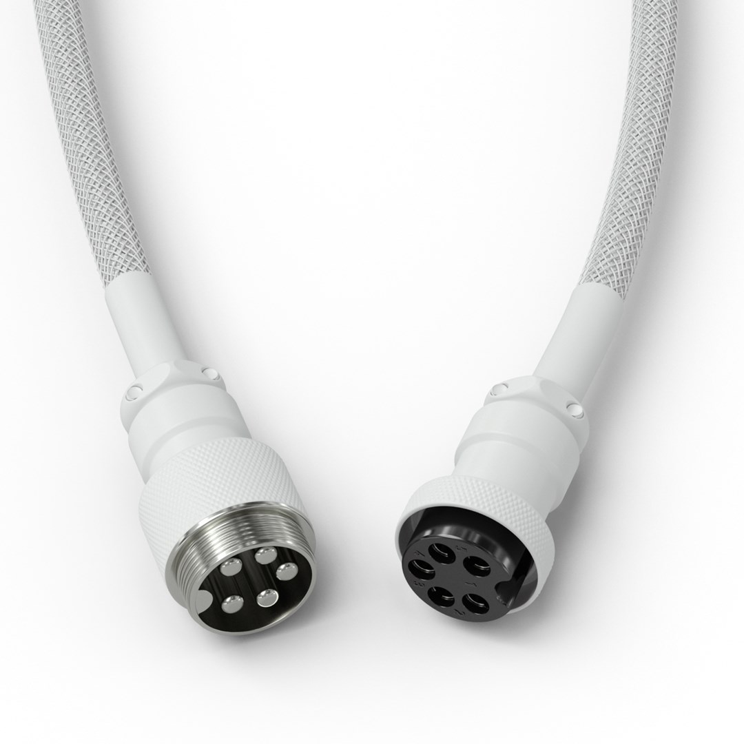 Glorious Gaming Glorious GMMK Coiled Cable Ghost White Glorious Gaming Glorious GMMK Coiled Cable Ghost White
