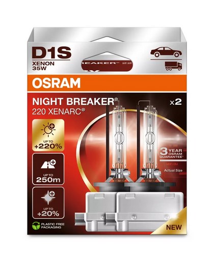 OSRAM D1S XENARC NIGHT BREAKER 220 - 3-year warranty OSRAM D1S XENARC NIGHT BREAKER 220 - 3-year warranty