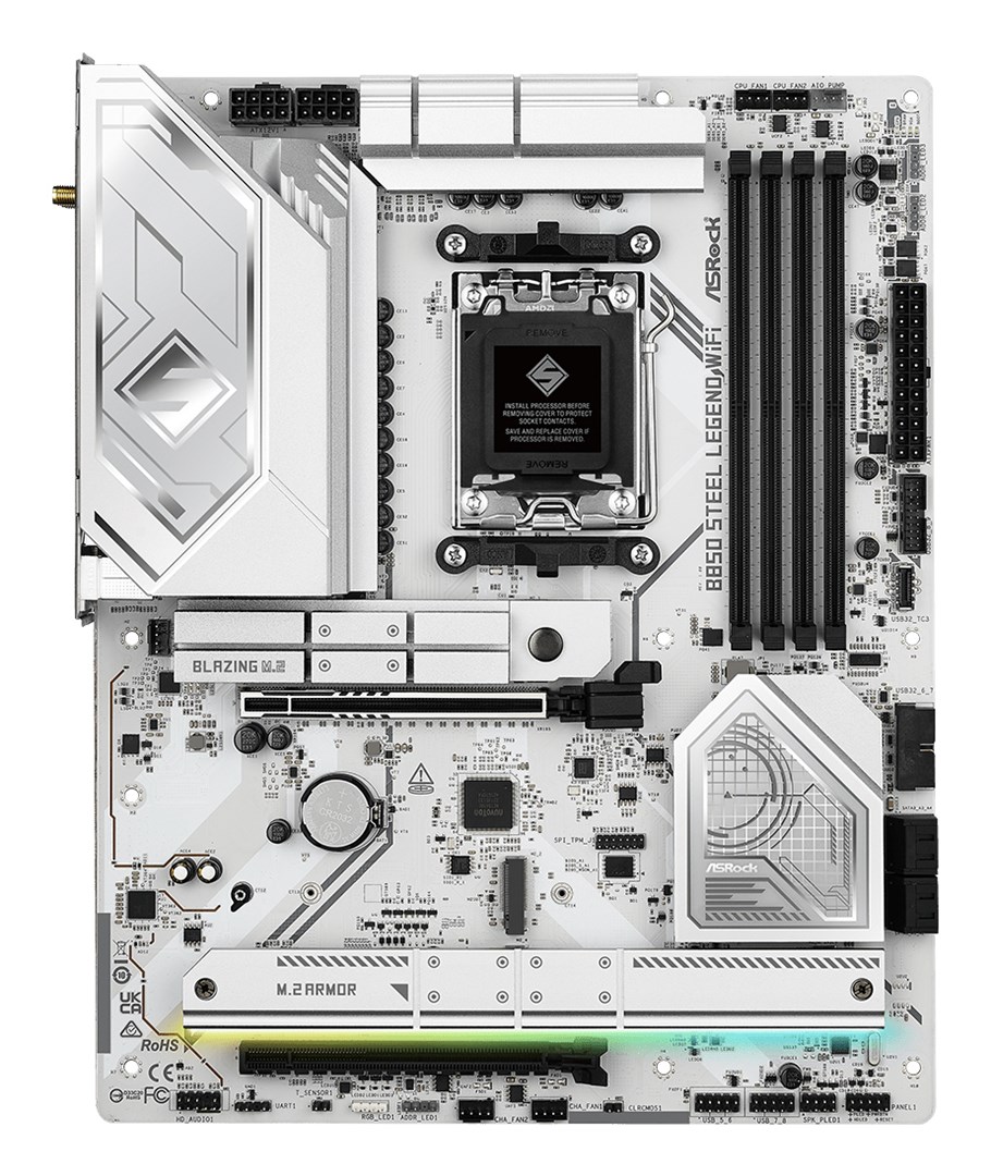 Asrock B850 Steel Legend WiFi AMD B850 Socket AM5 ATX Asrock B850 Steel Legend WiFi AMD B850 Socket AM5 ATX