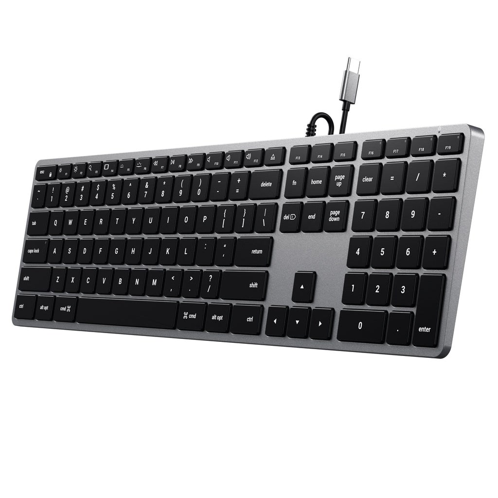 Satechi Slim W3 Keyboard USB-C with numpad (gray) Satechi Slim W3 Keyboard USB-C with numpad (gray)