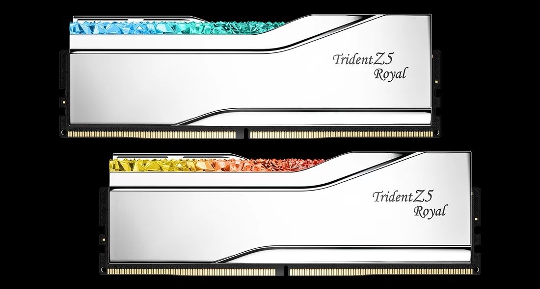 G.Skill Trident Z5 Royal Neo F5-6000J2836G32GX2-TR5NS memory module 64 GB 2 x 32 GB DDR5 6000 MT/s G.Skill Trident Z5 Royal Neo F5-6000J2836G32GX2-TR5NS memory module 64 GB 2 x 32 GB DDR5 6000 MT/s
