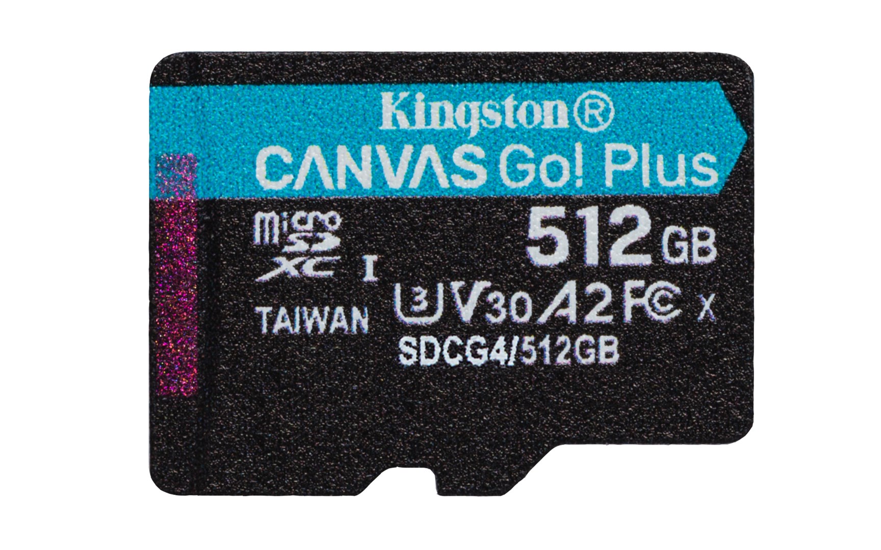 Kingston Technology 512GB microSDXC Canvas Go Plus Gen4 200R A2 U3 Single Pack w/o ADP Kingston Technology 512GB microSDXC Canvas Go Plus Gen4 200R A2 U3 Single Pack w/o ADP