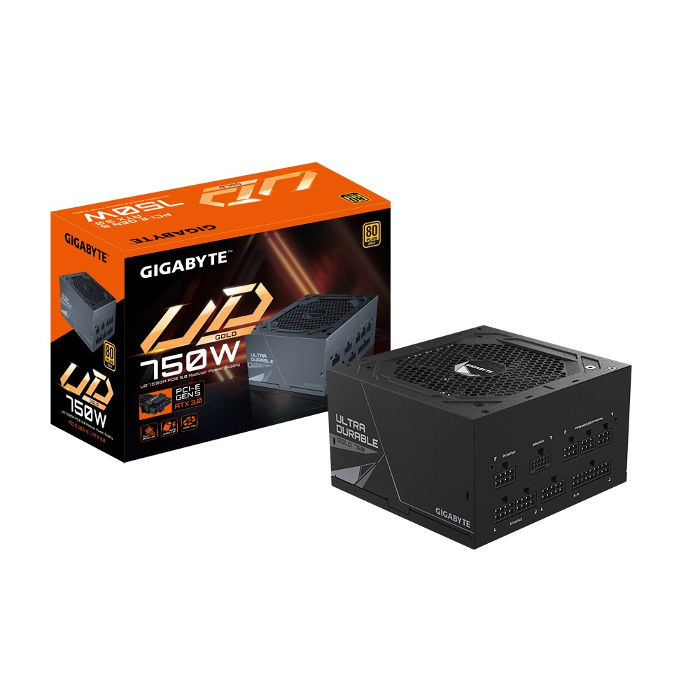 GIGABYTE UD750GM PG5 power supply unit 750 W 20+4 pin ATX ATX Black GIGABYTE UD750GM PG5 power supply unit 750 W 20+4 pin ATX ATX Black