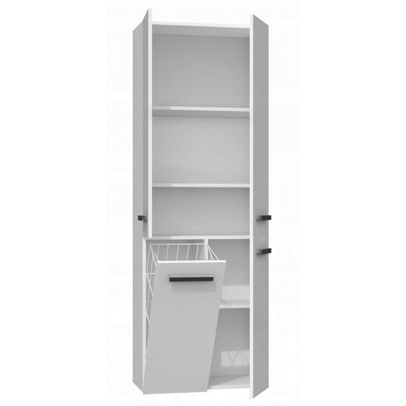 Topeshop NEL 1K DD BPOŁ bathroom storage cabinet White Topeshop NEL 1K DD BPOŁ bathroom storage cabinet White