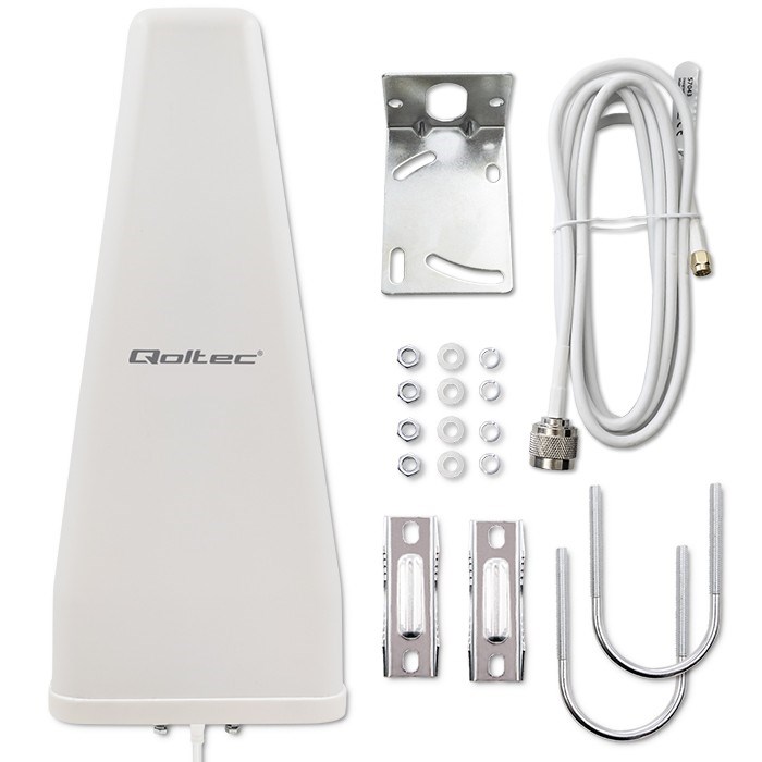Qoltec 57043 4G LTE DUAL antenna | 14dBi | omnidirectional | outdoor Qoltec 57043 4G LTE DUAL antenna | 14dBi | omnidirectional | outdoor