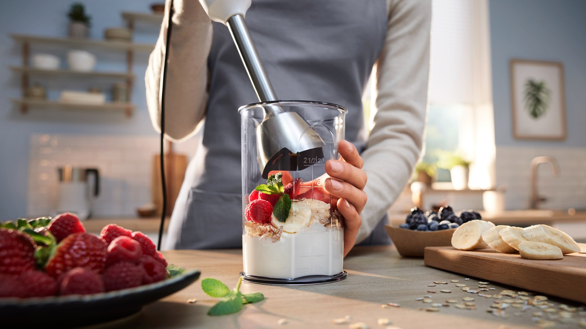 Bosch Serie 4 MSM4W210 blender 0.6 L Immersion blender 600 W Black, White Bosch Serie 4 MSM4W210 blender 0.6 L Immersion blender 600 W Black, White