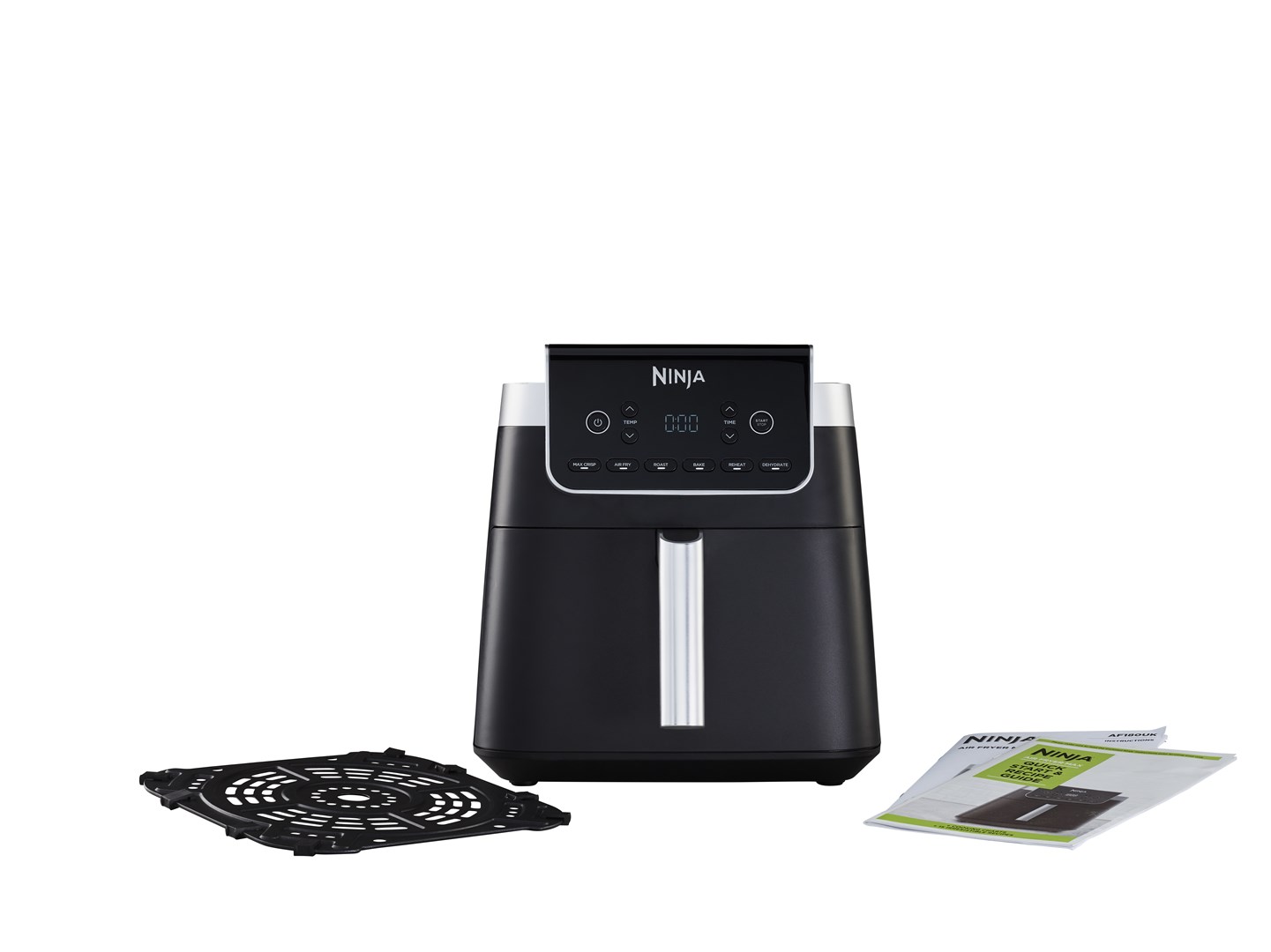 Ninja AF180EU fryer Single 6.2 L 2000 W Hot air fryer Black Ninja AF180EU fryer Single 6.2 L 2000 W Hot air fryer Black