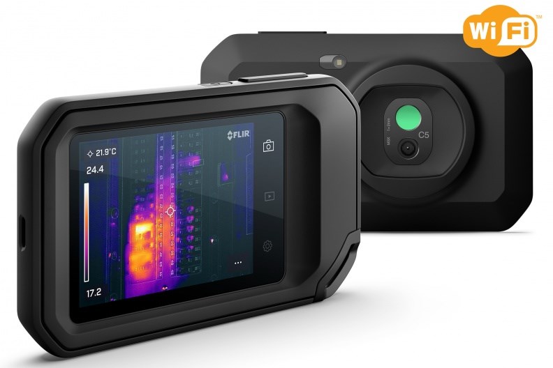 FLIR C-5 thermal imaging camera Black Built-in display 160 x 120 pixels FLIR C-5 thermal imaging camera Black Built-in display 160 x 120 pixels