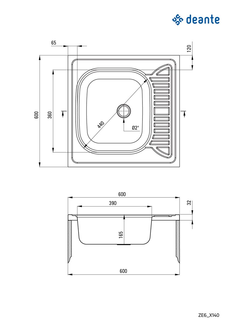 1-bowl steel sink with drainer - overlay 1-bowl steel sink with drainer - overlay