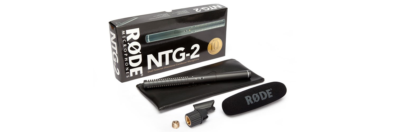 RØDE NTG-2 microphone Black Digital camcorder microphone RØDE NTG-2 microphone Black Digital camcorder microphone