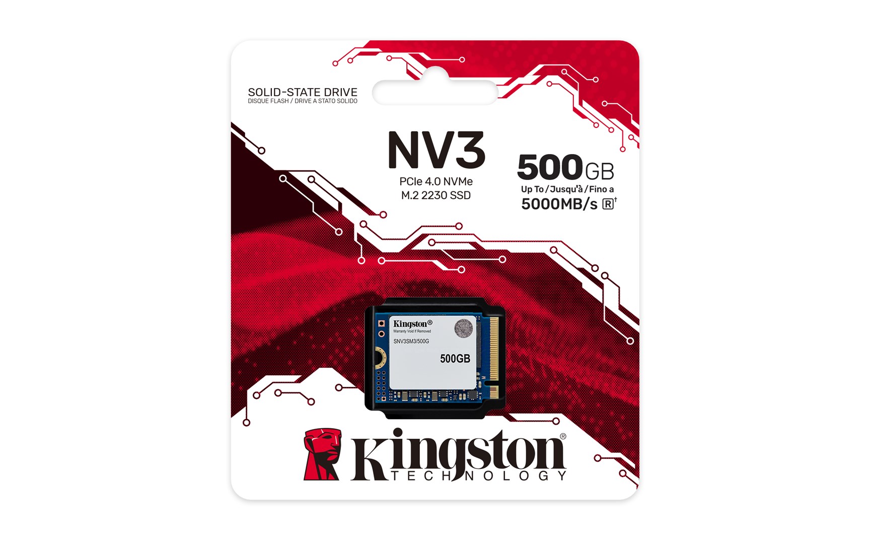 Kingston Technology 500G NV3 M.2 2230 NVMe SSD Kingston Technology 500G NV3 M.2 2230 NVMe SSD