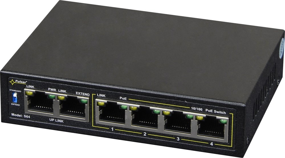 Switch POE 4+2 Pulsar S64 Switch POE 4+2 Pulsar S64