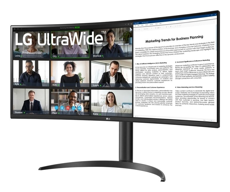 LG 34WR55QK-B computer monitor 86.4 cm (34") 3440 x 1440 pixels Wide Quad HD Black LG 34WR55QK-B computer monitor 86.4 cm (34") 3440 x 1440 pixels Wide Quad HD Black