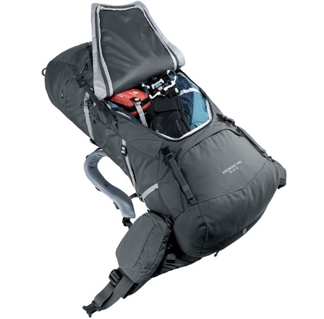 Deuter Aircontact Pro 75+10 SL Women's hiking backpack Graphite Deuter Aircontact Pro 75+10 SL Women's hiking backpack Graphite