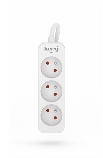 KERG power strip 3 sockets 3m 10A KERG power strip 3 sockets 3m 10A