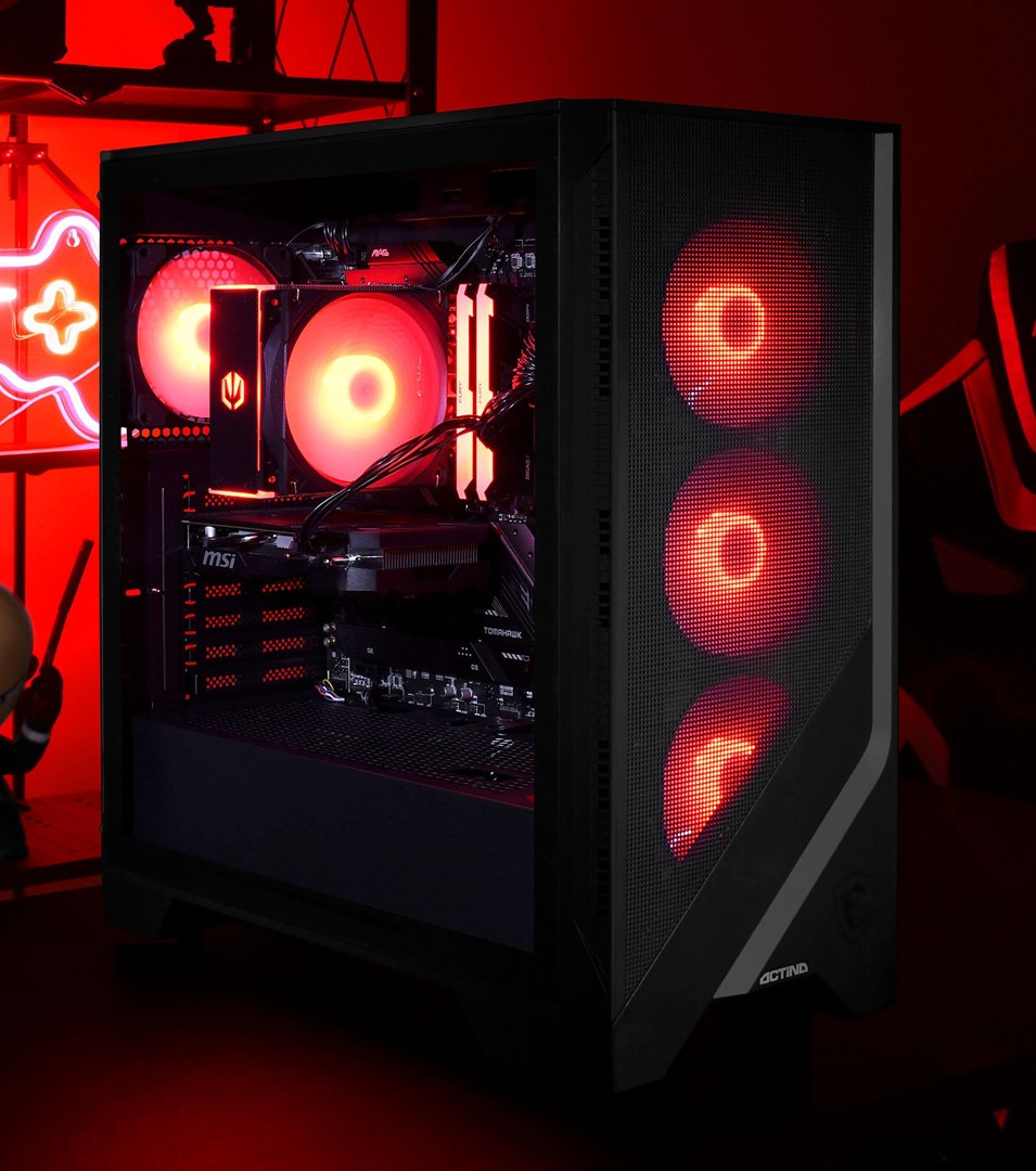 Actina 5901443406129 PC AMD Ryzen™ 7 7700 32 GB DDR5-SDRAM 1 TB SSD AMD Radeon RX 7800 XT Midi Tower Black Actina 5901443406129 PC AMD Ryzen™ 7 7700 32 GB DDR5-SDRAM 1 TB SSD AMD Radeon RX 7800 XT Midi Tower Black