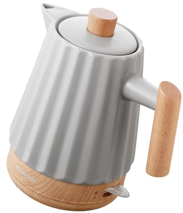 Concept RK0091 Ceramic electric kettle 1.5 l Light grey Concept RK0091 Ceramic electric kettle 1.5 l Light grey