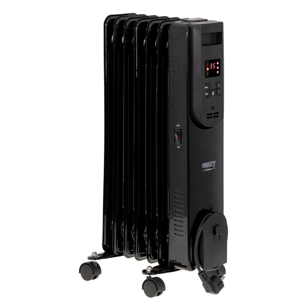 Electric oil heater with remote control CAMRY CR 7812, 7 ribs, 1500 W black Electric oil heater with remote control CAMRY CR 7812, 7 ribs, 1500 W black