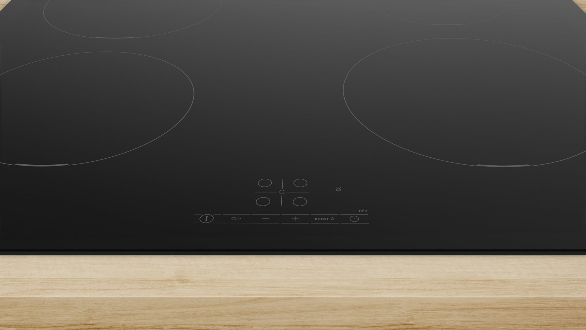 Bosch Serie 4 PUE611BB5E hob Black Built-in 60 cm Zone induction hob 4 zone(s) Bosch Serie 4 PUE611BB5E hob Black Built-in 60 cm Zone induction hob 4 zone(s)