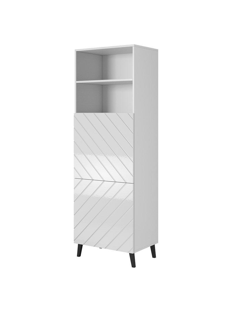 Cabinet ABETO 60x40x176.5 cm white/gloss white Cabinet ABETO 60x40x176.5 cm white/gloss white
