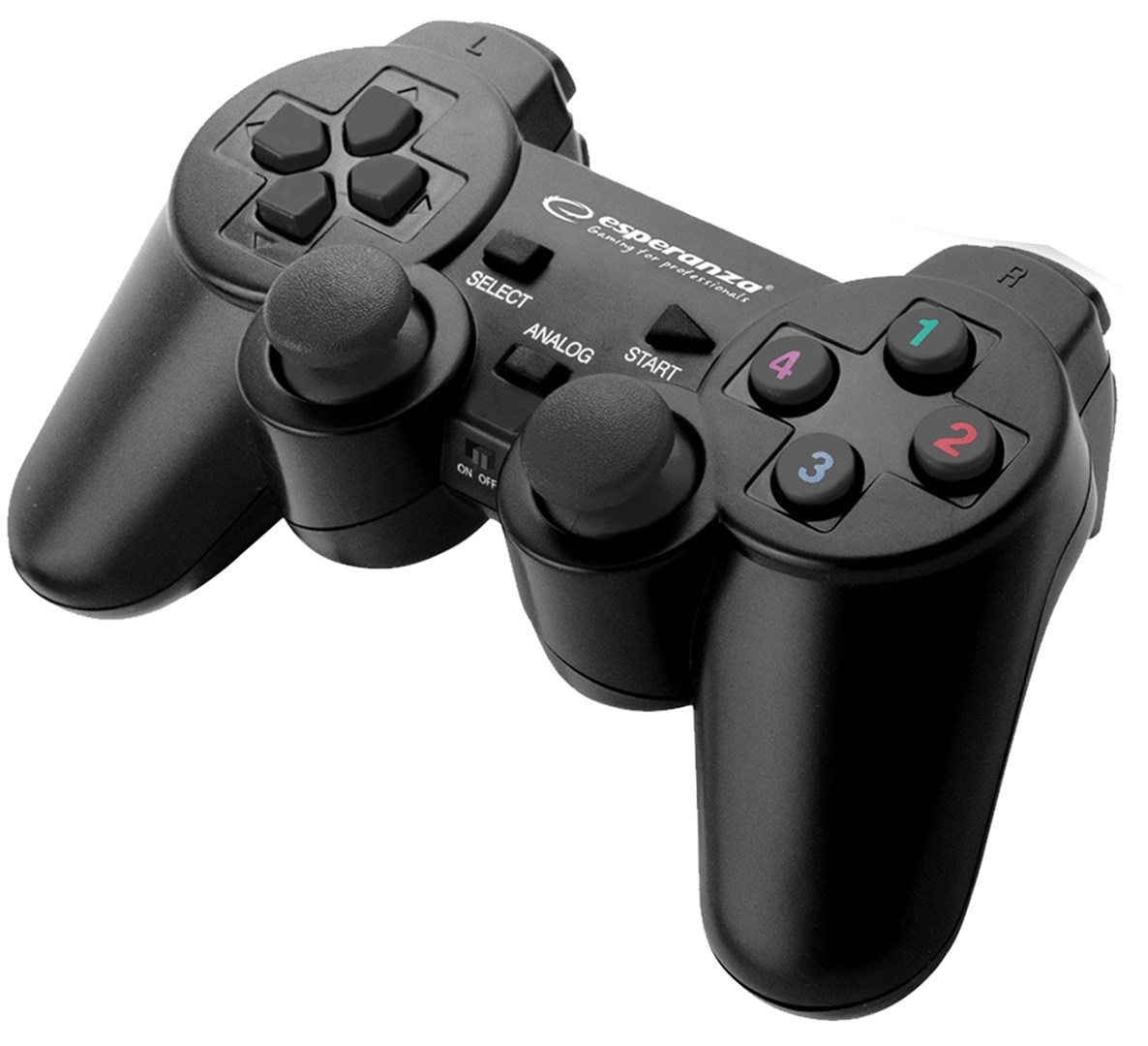 Esperanza EGG108K Gaming Controller Black USB 2.0 Gamepad Analogue / Digital PC, Playstation 3 Esperanza EGG108K Gaming Controller Black USB 2.0 Gamepad Analogue / Digital PC, Playstation 3