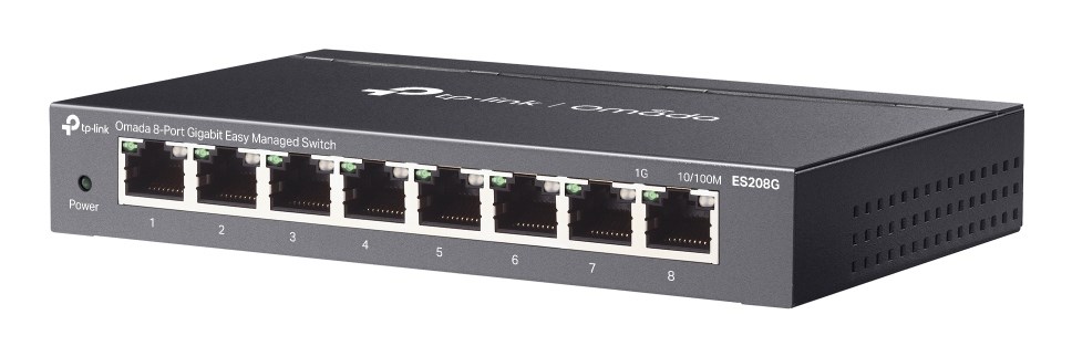 TP-Link Omada ES208G network switch Managed L2 Gigabit Ethernet (10/100/1000) Black TP-Link Omada ES208G network switch Managed L2 Gigabit Ethernet (10/100/1000) Black
