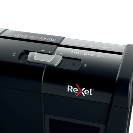 Rexel Secure S5 paper shredder Strip shredding 70 dB Black Rexel Secure S5 paper shredder Strip shredding 70 dB Black